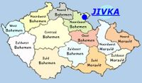 kaart CZ met jivka en landstreken